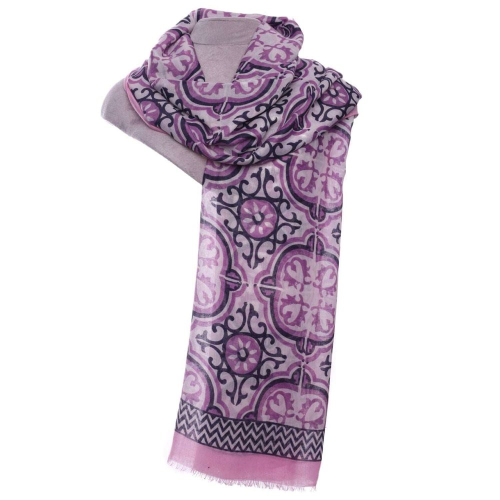 Purple tile scarf style-heaven