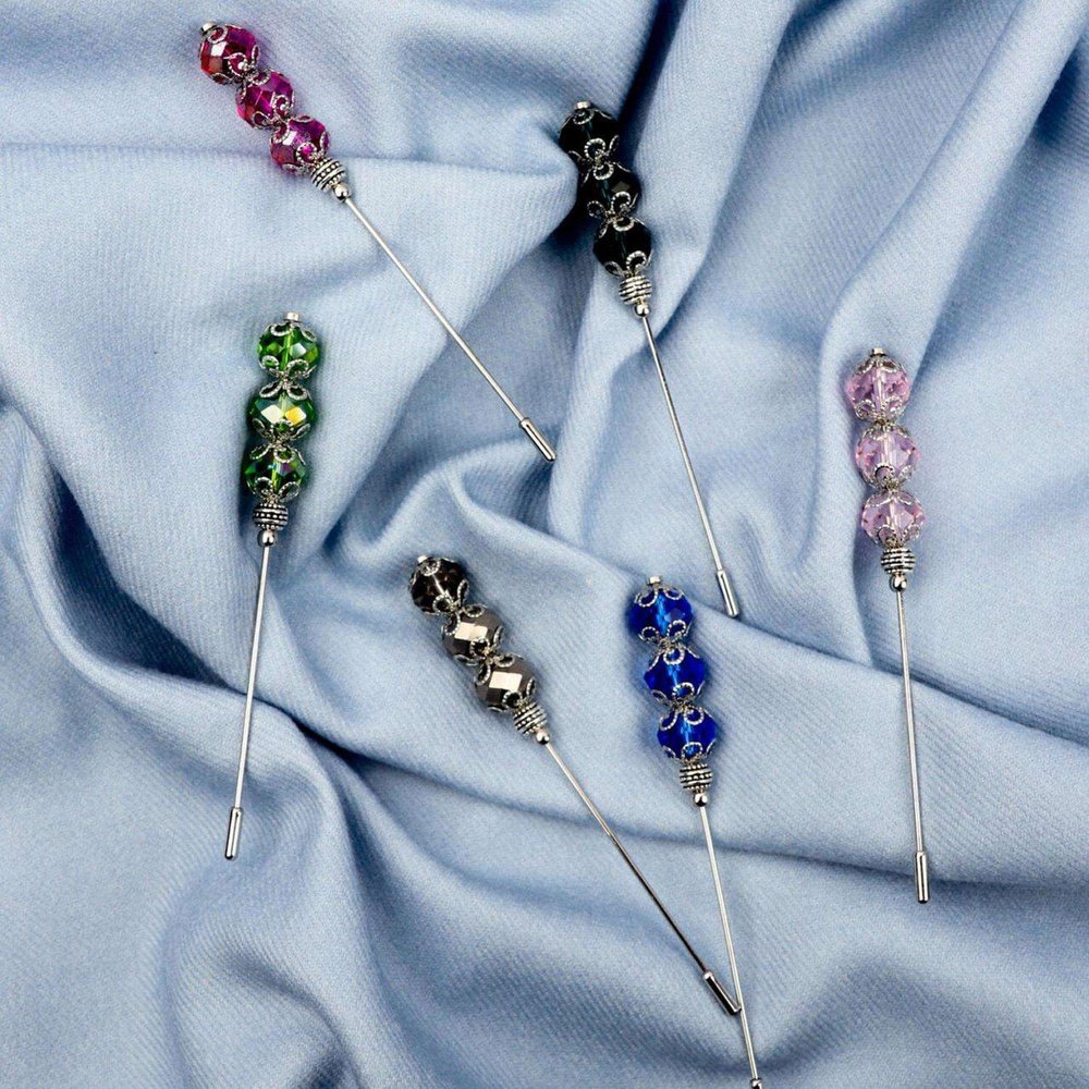 Glass flower brooch style-heaven