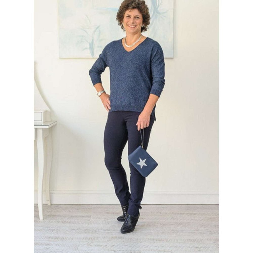 London navy trousers - style-heaven