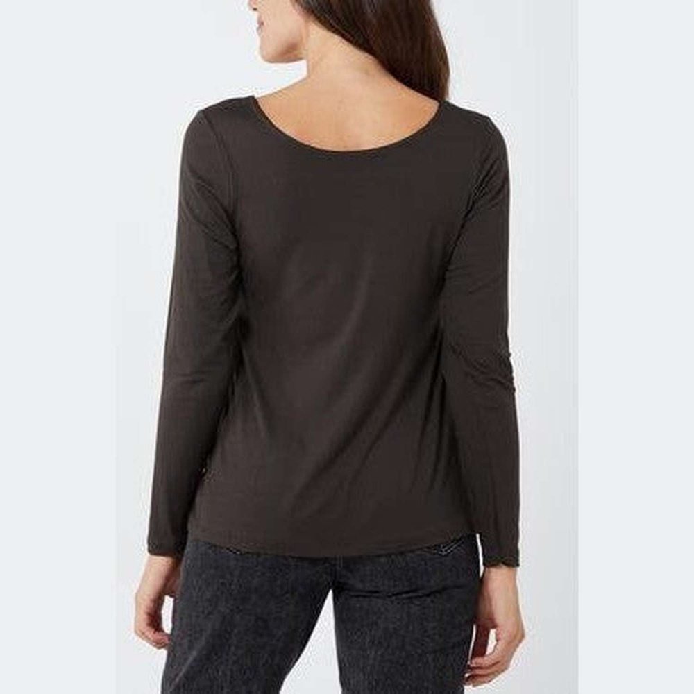 Chocolate long sleeve women's top suziestyle-heaven