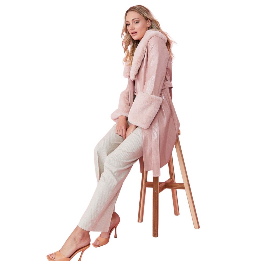 Jayley stunning Aubrey faux suede coat Jayley