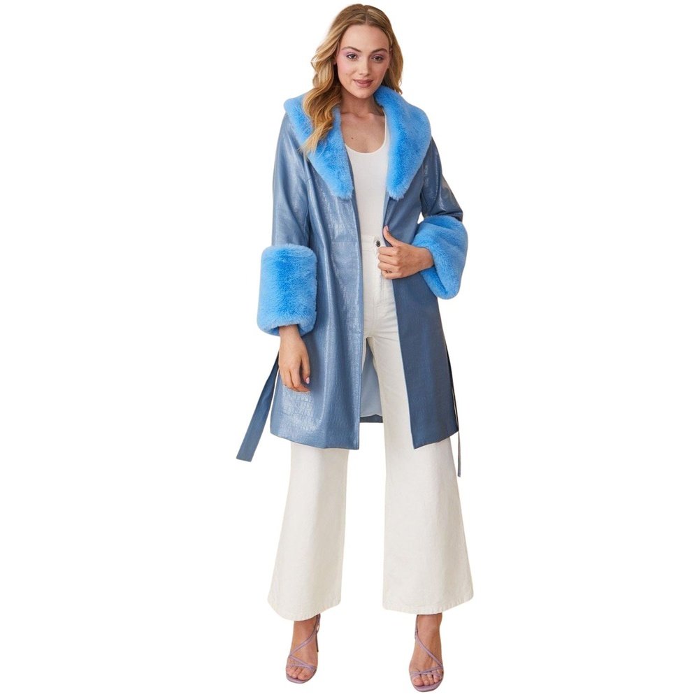 Jayley stunning Aubrey faux suede coat Jayley