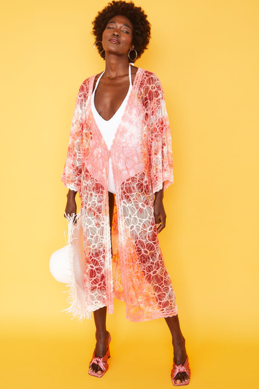 CYTK225A-06 - Lilly Shibori Lace Kimono - Pack of 3
