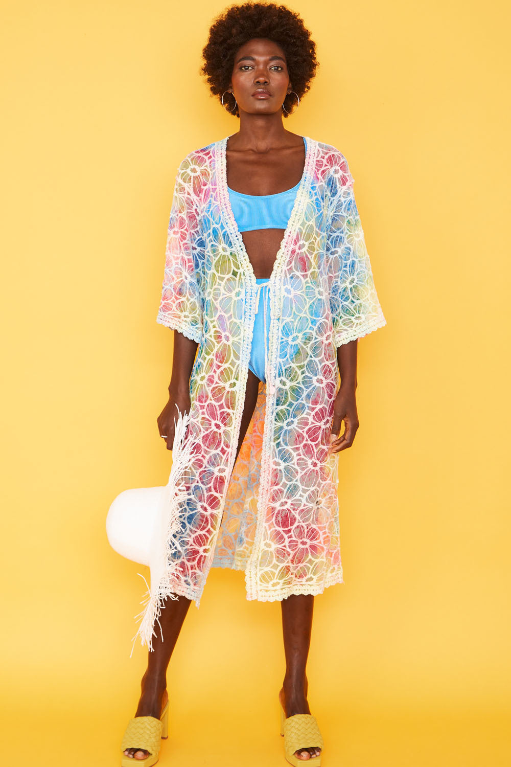 CYTK225A-07 - Lilly Shibori Lace Kimono - Pack of 3