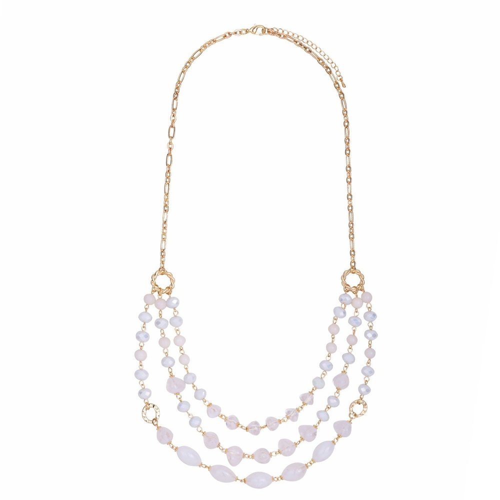 Lavinia Triple Strand Necklace style-heaven