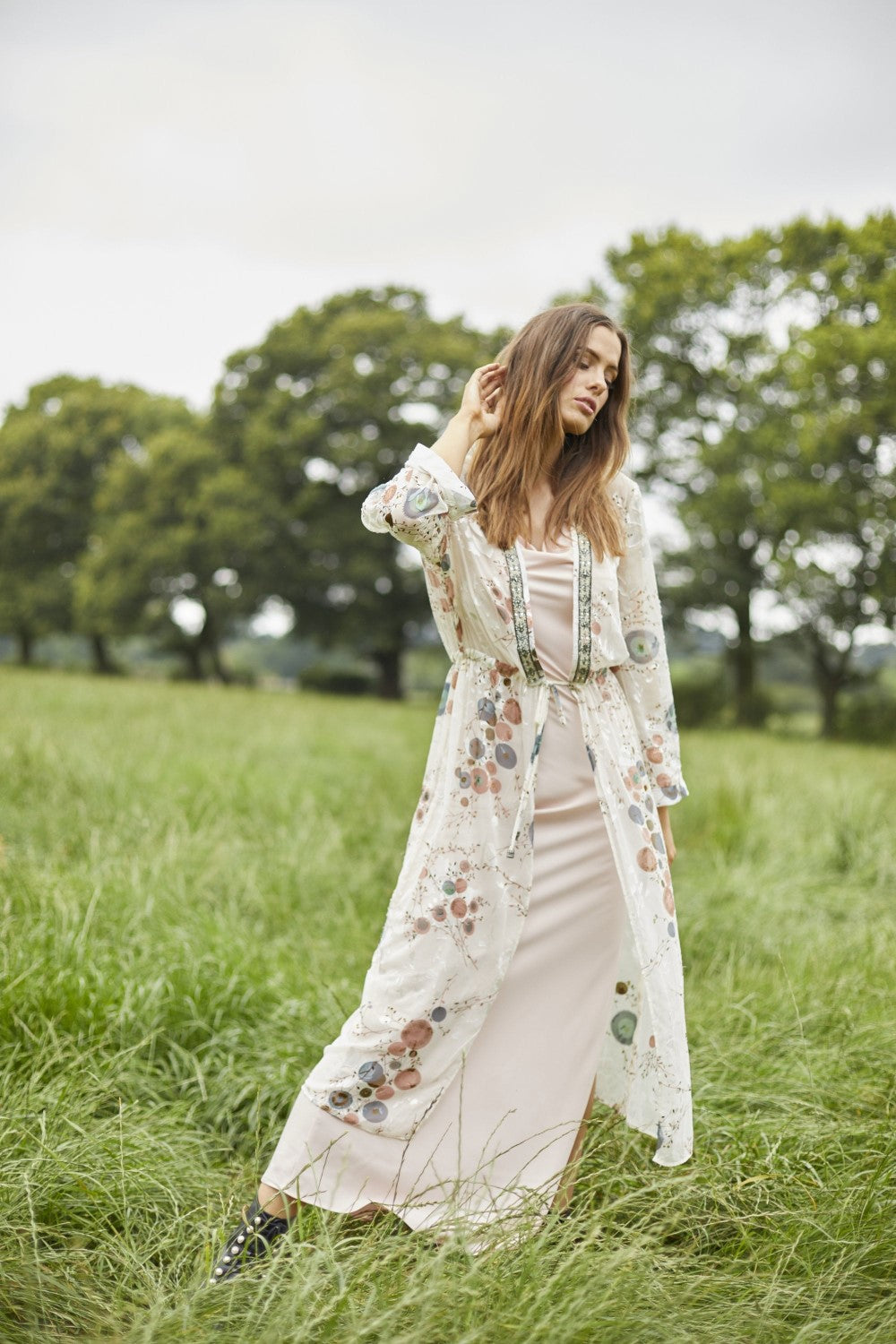 DVRC265A-02 - Silk Devore Kaftan