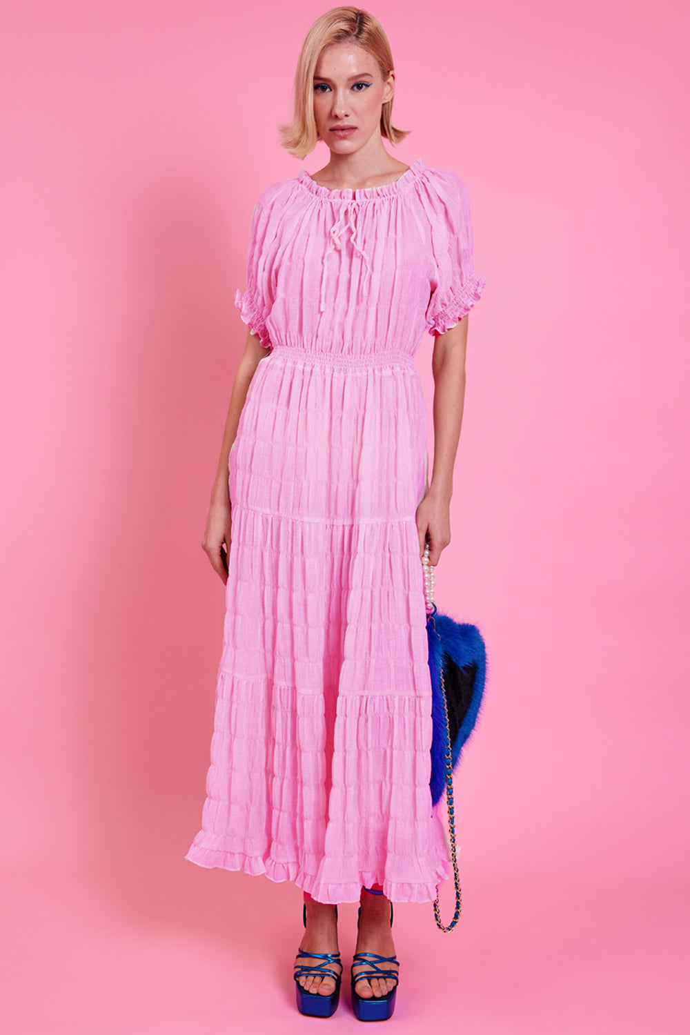KNBD395A-06 - Eco Bamboo Lyocell Midi Dress