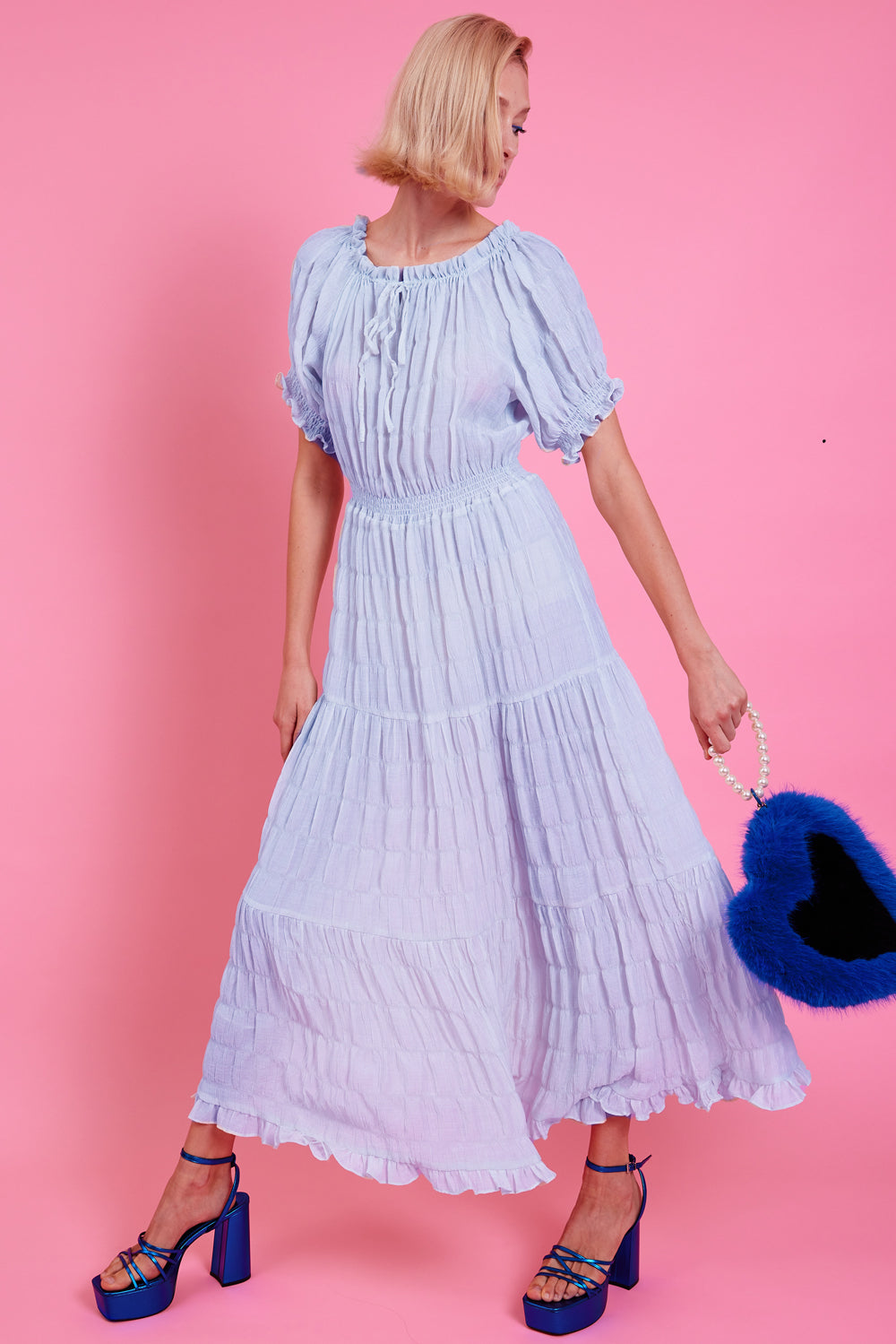 KNBD395A-07N - Eco Bamboo Lyocell Midi Dress
