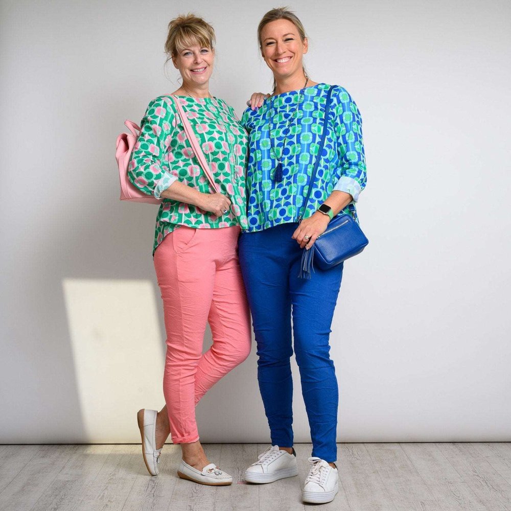 Multi Colour Circle Top with Pleated Back Detail Available in 3 Colours One Size style-heaven