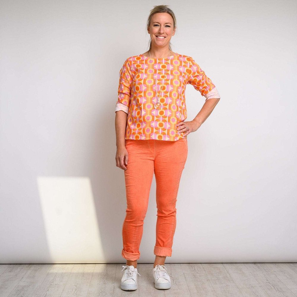 Multi Colour Circle Top with Pleated Back Detail Available in 3 Colours One Size style-heaven