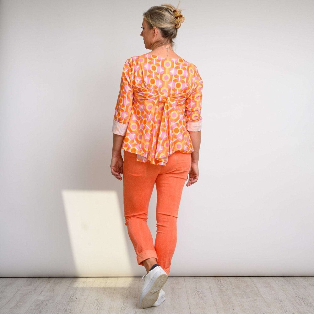 Multi Colour Circle Top with Pleated Back Detail Available in 3 Colours One Size style-heaven