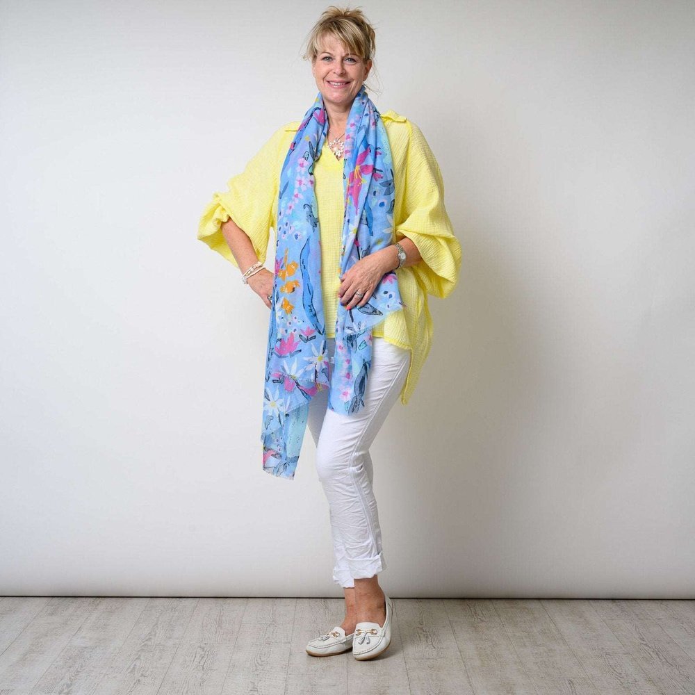 Stone Washed Waffle Effect Dip Hem Shirt Available in 4 Colours One Size - style-heaven