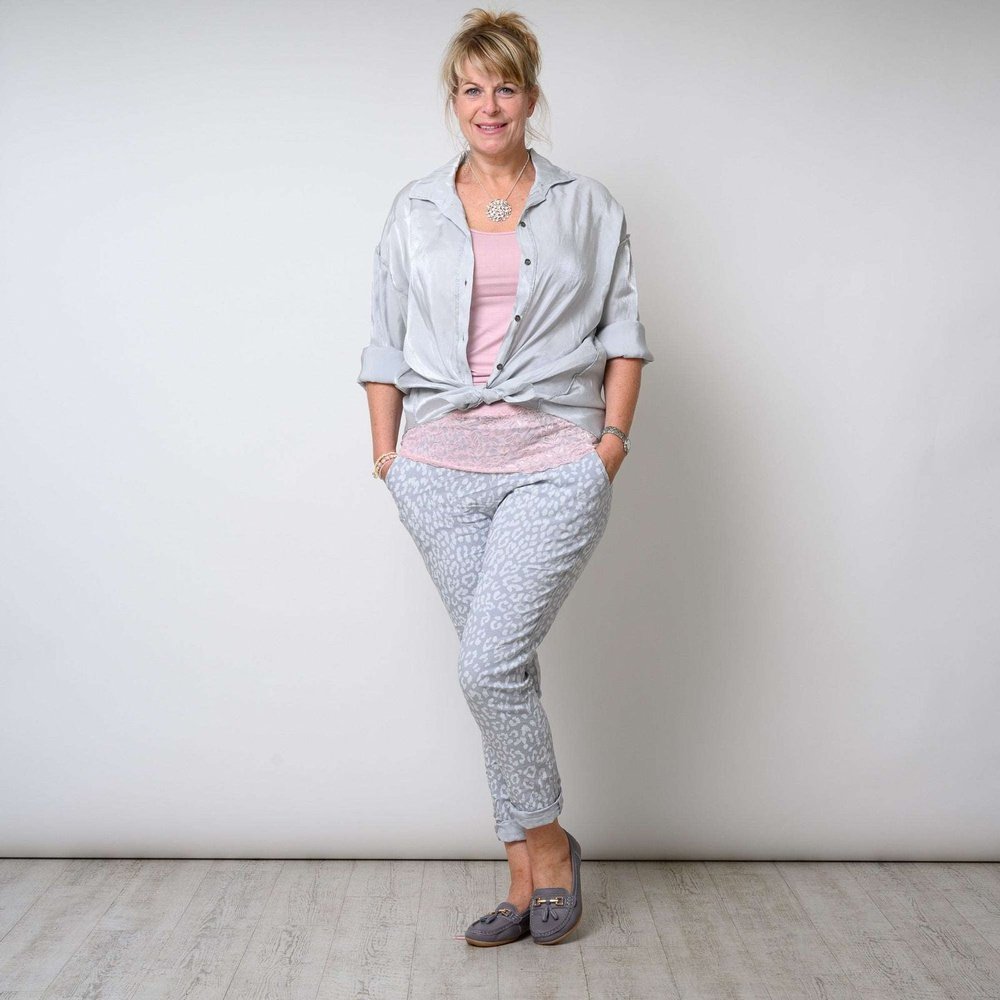 Leopard Print Super Comfortable Magic Trousers One Size (to fit 8-16) Available in 3 Colours style-heaven
