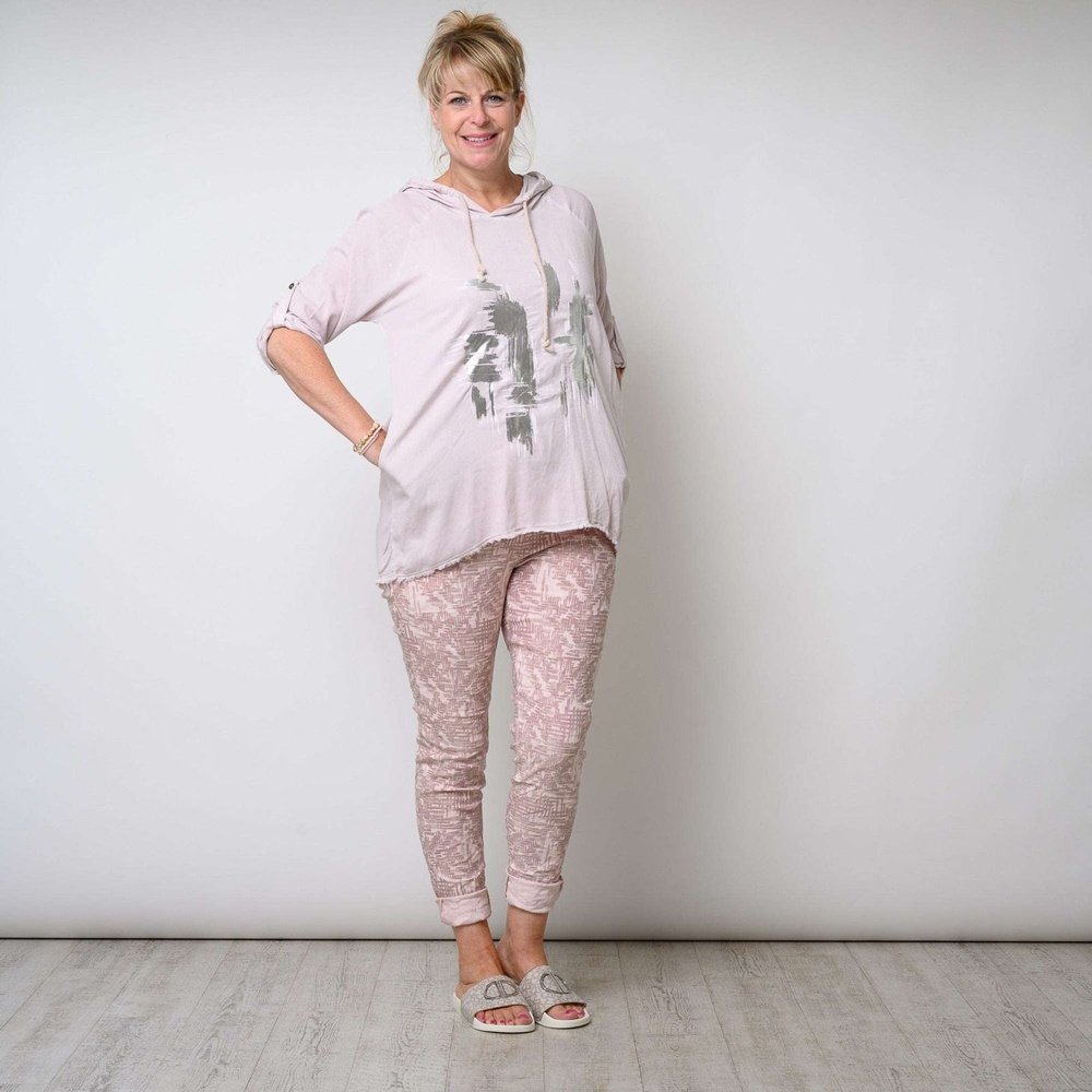 Dash Print Comfortable  Women's Magic Trousers One Size style-heaven