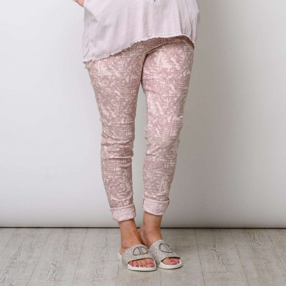 Dash Print Comfortable  Women's Magic Trousers One Size style-heaven