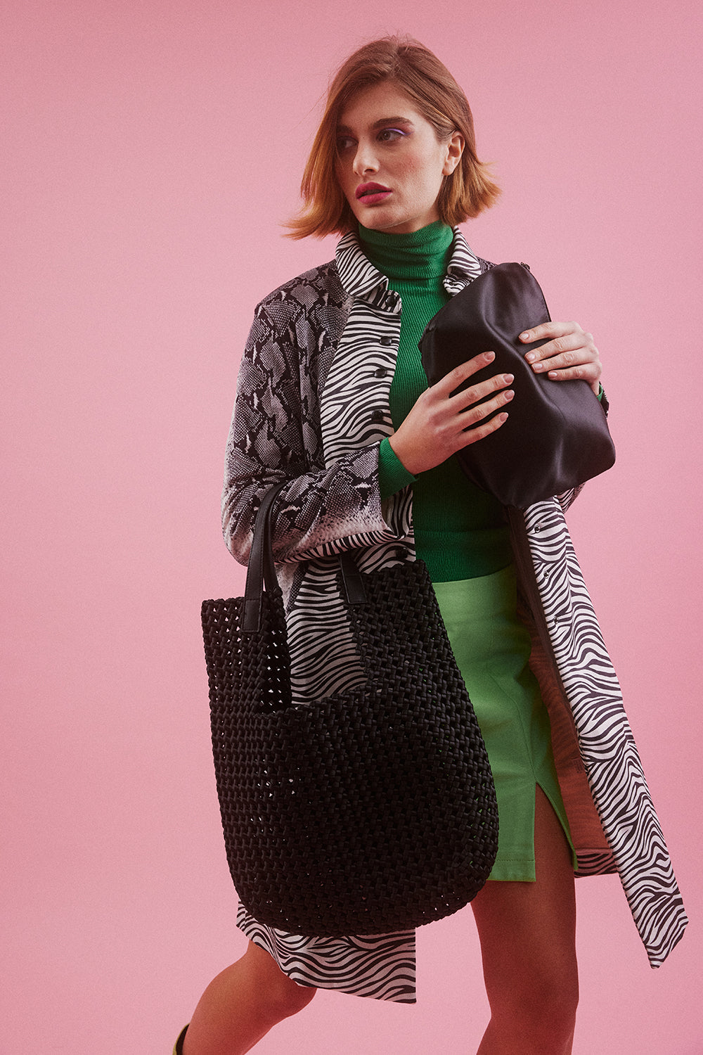 PBGA435A-01 - Hand Knitted Eco Leather GiGI Bag