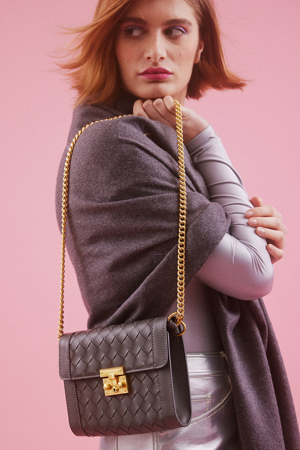 PBGW265A-03 - Hand Knitted Cross Body Bag