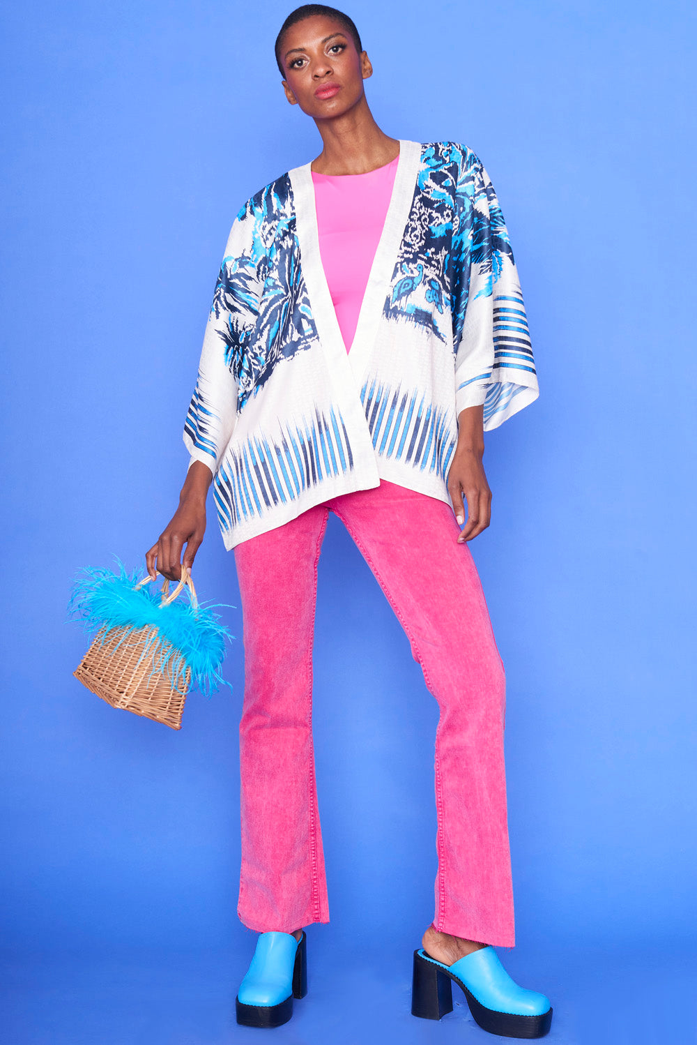 SLFKM175A-07 - Silk Blend Kimono - Pack of 3