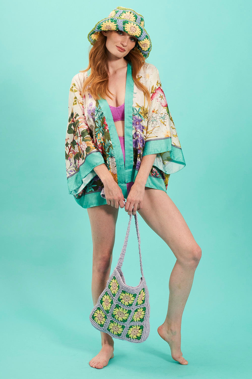 SLFKM175A-07S - Silk Blend Kimono - Pack of 3