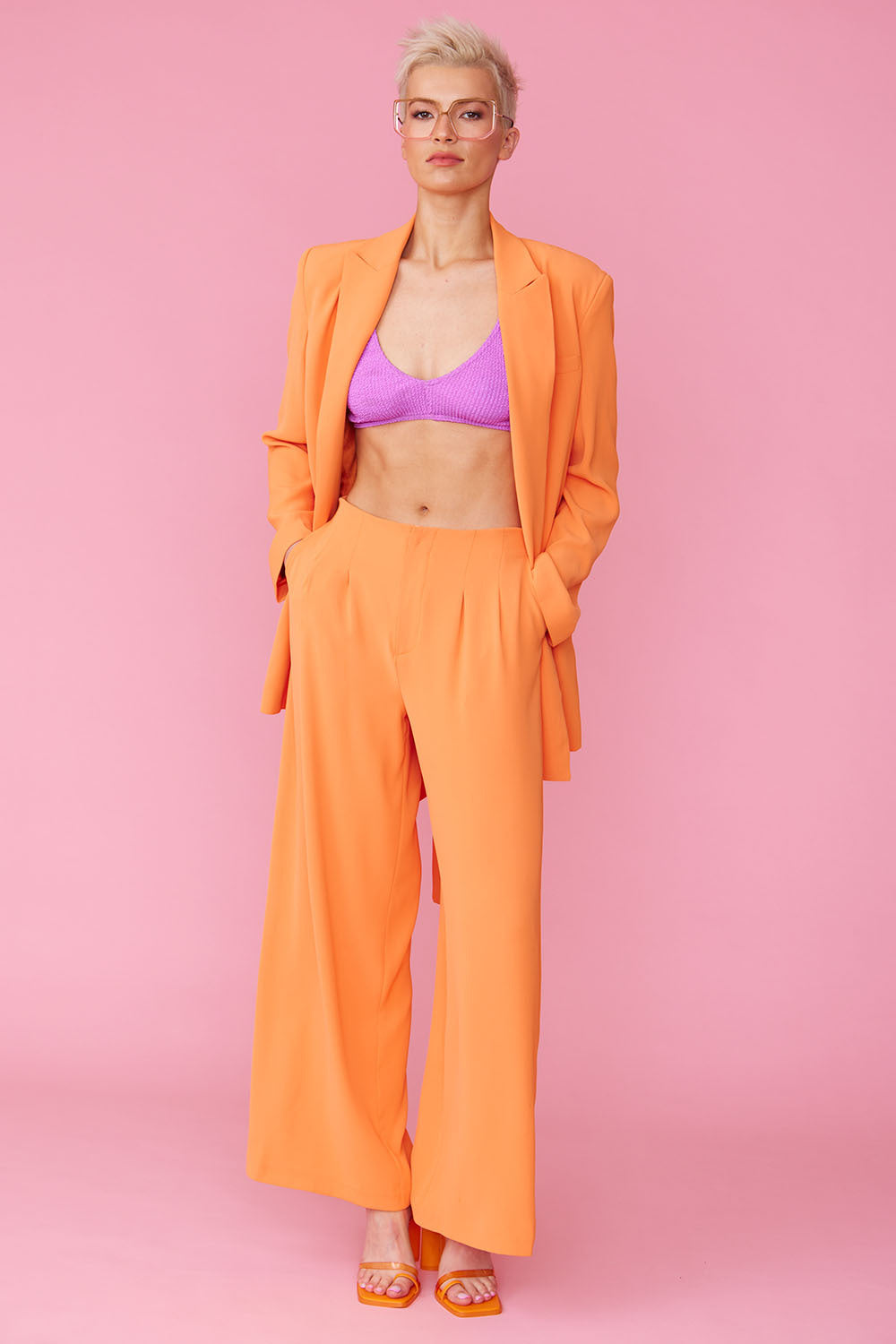 SLPTR26A-D08 - Silk Blend Relaxed Trousers