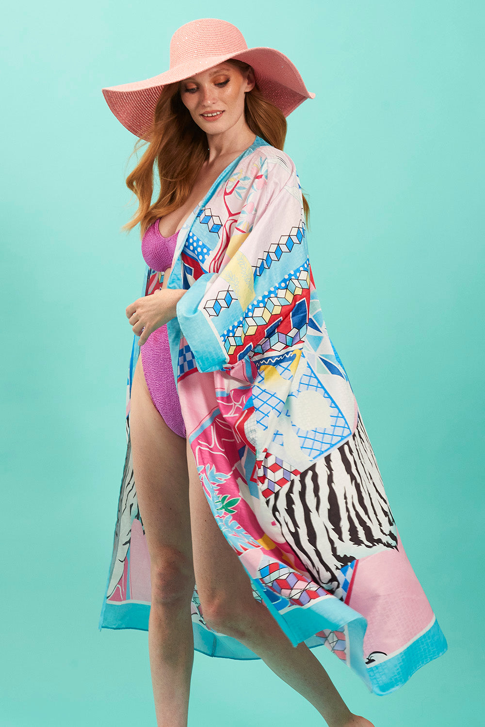 SLPKM235A-06 - Silk Blend Kimono - Pack of 3