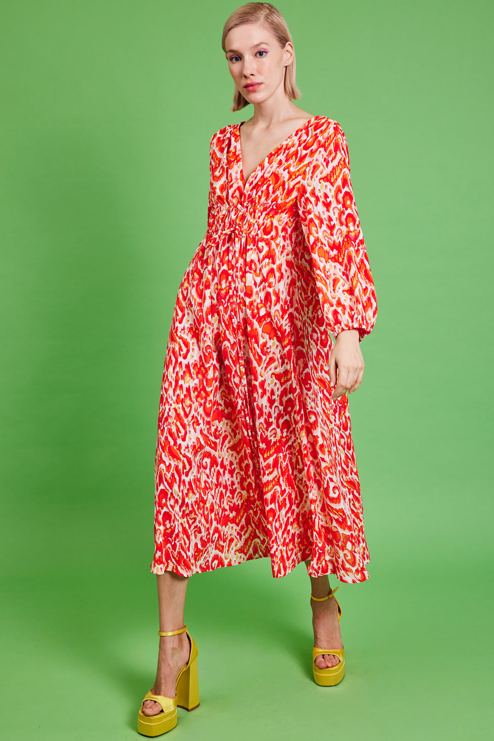 SLTD345A-D08 - Silk Viana Maxi Dress