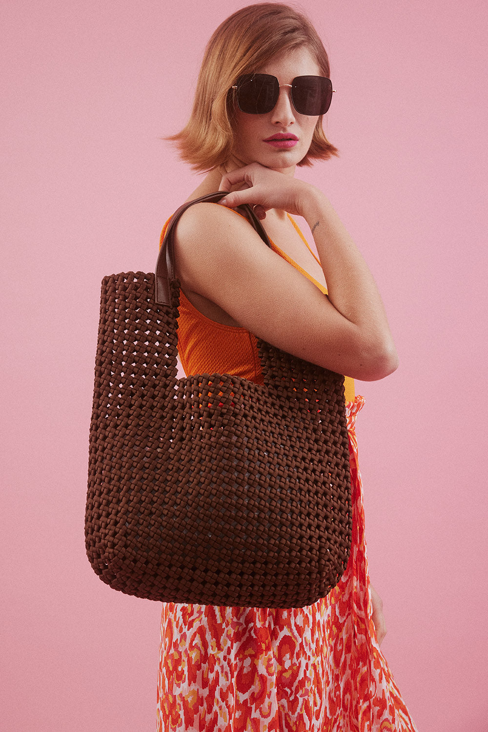 PBGA435A-04 - Hand Knitted Eco Leather GiGI Bag