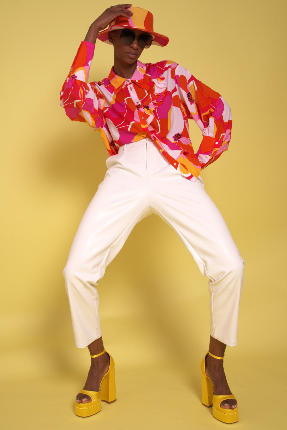 SUDTR315A-02 - Vegan Eco Leather Trousers