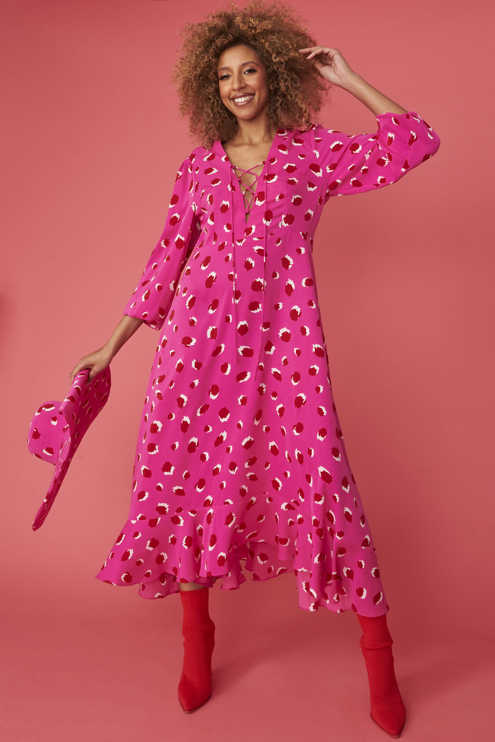 TLKCD385A-06H - Silk Blend Sorrento Maxi Dress