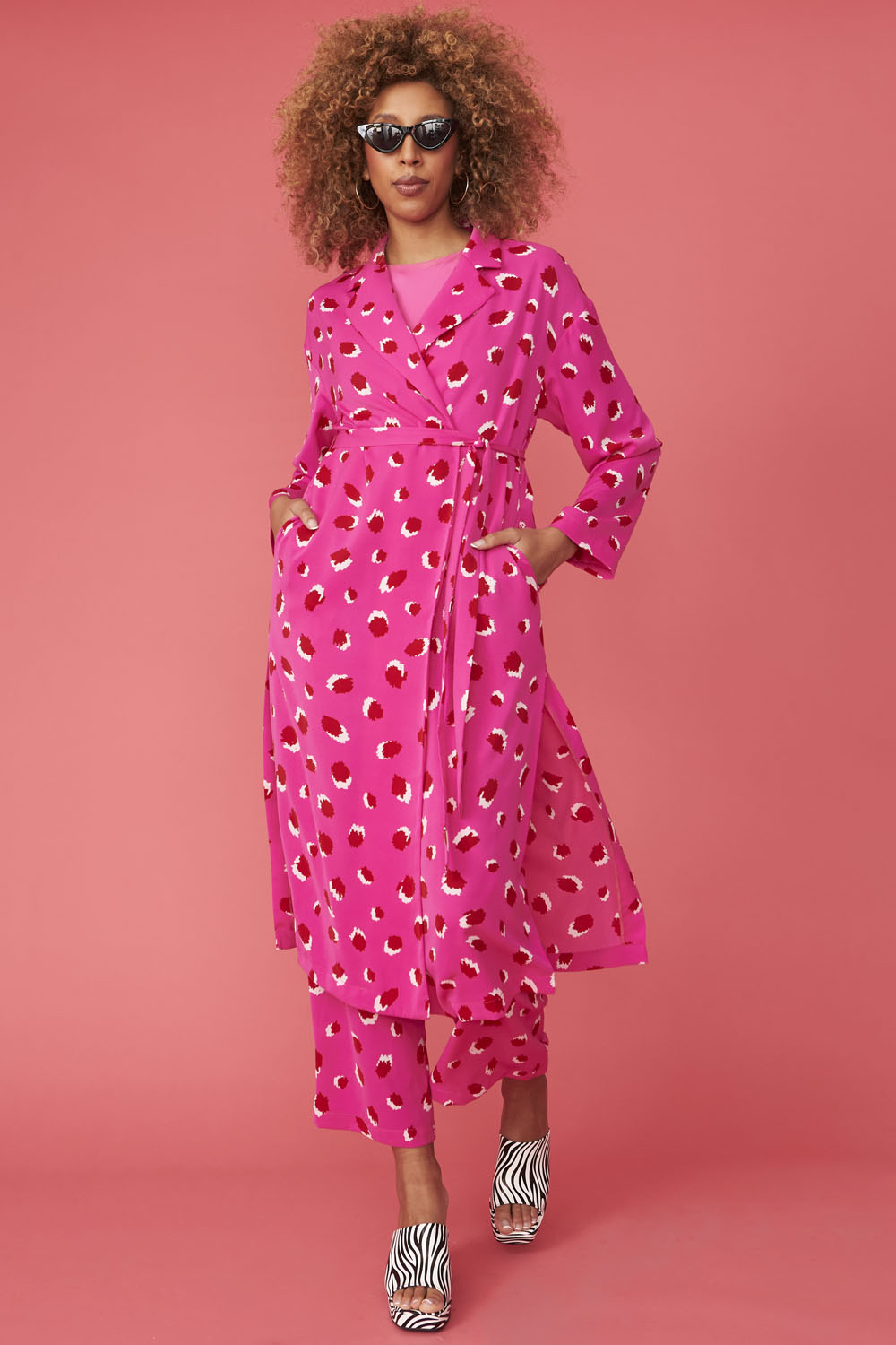TLKCD395A-06H - Silk Blend Sorrento Maxi Coat Dress