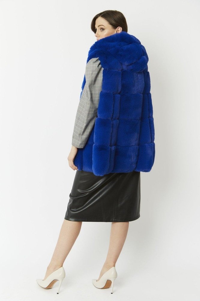 Jayley Faux Fur Women's Long Gilet Available in 10 Colours - style-heaven