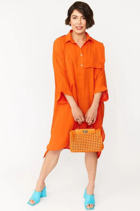 Jayley Hand Woven Eco Orange Women's Leather Bag Jayley