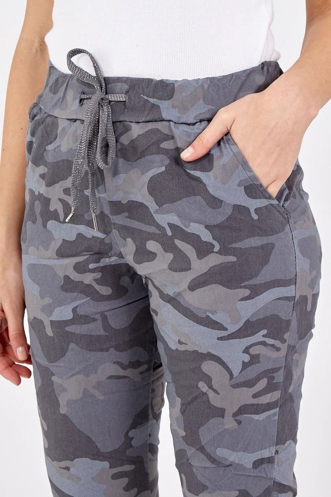 Camouflage Magic Trousers One Size (to fit 8-16) in Grey style-heaven