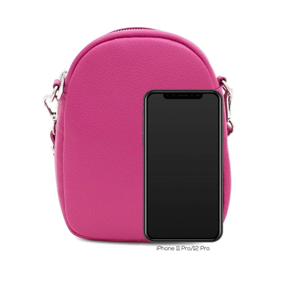 Leather Oval Crossbody Handbag style-heaven