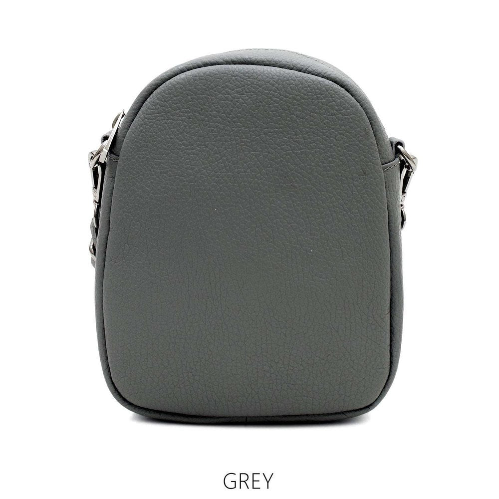 Leather Oval Crossbody Handbag style-heaven