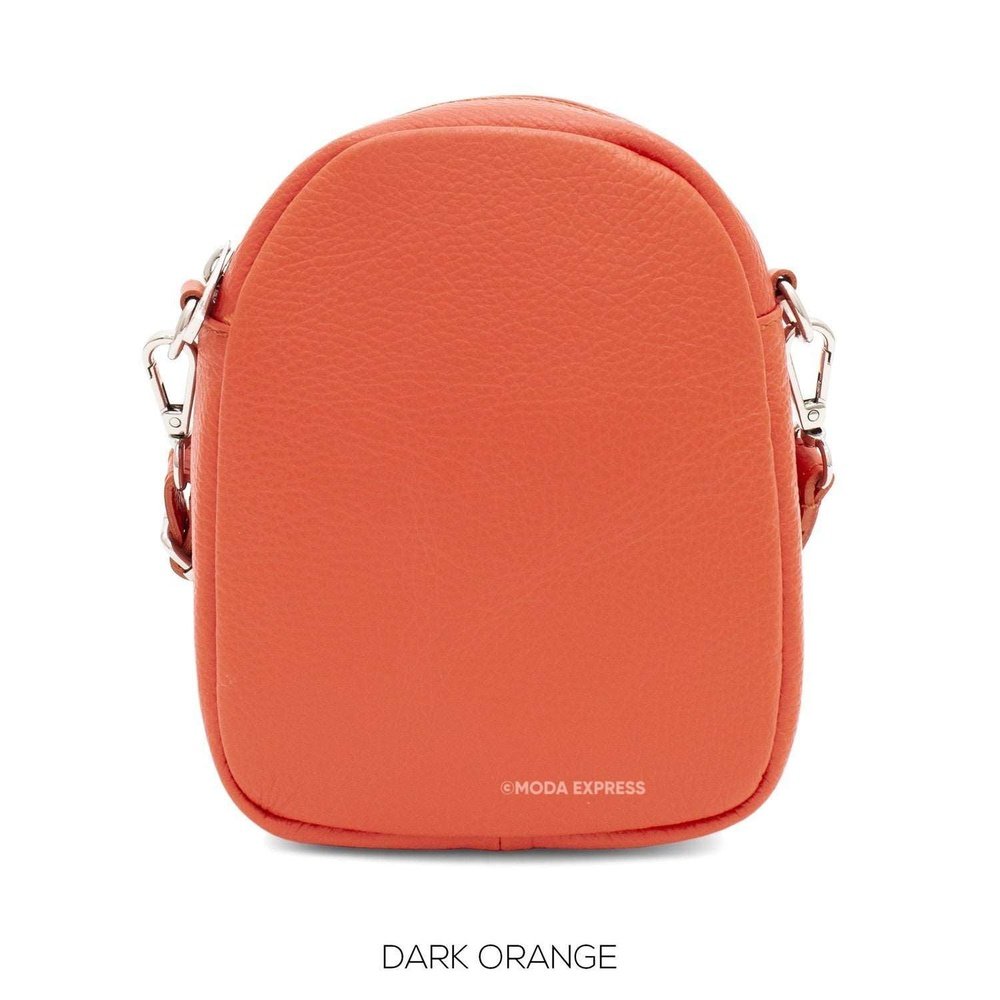 Leather Oval Crossbody Handbag style-heaven