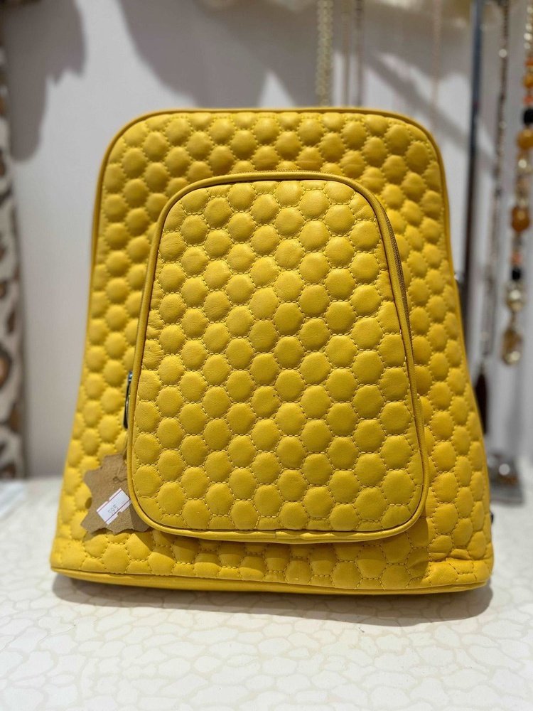 Comb Cotton Soft Leather Backpack style-heaven