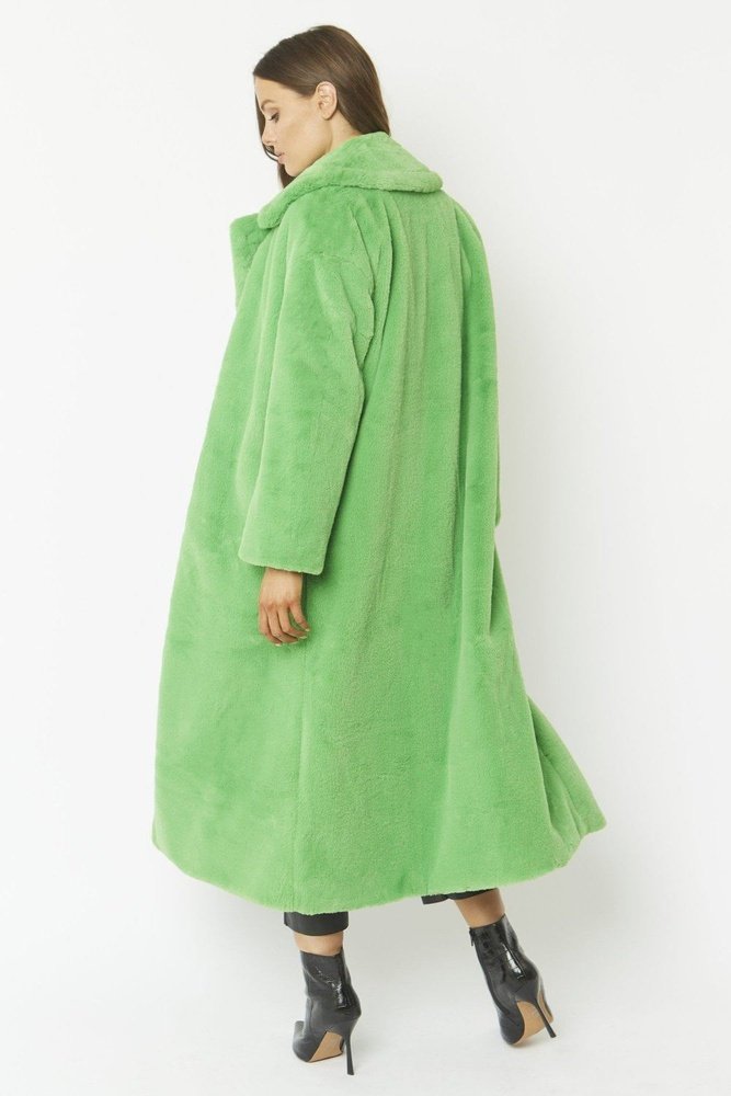 Jayley Maxi faux fur coat - style-heaven