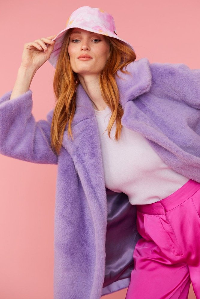Jayley faux fur duchess midi coat Jayley