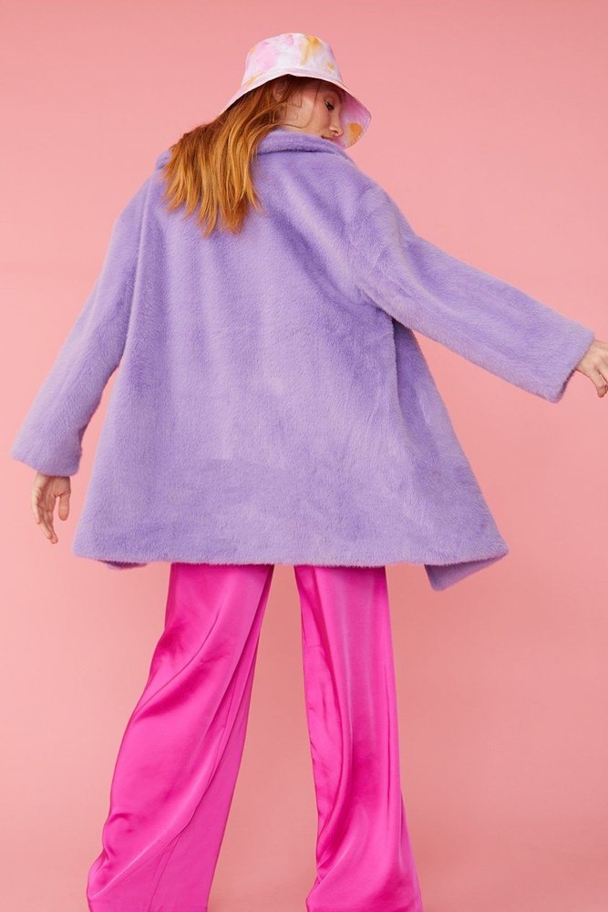 Jayley faux fur duchess midi coat Jayley