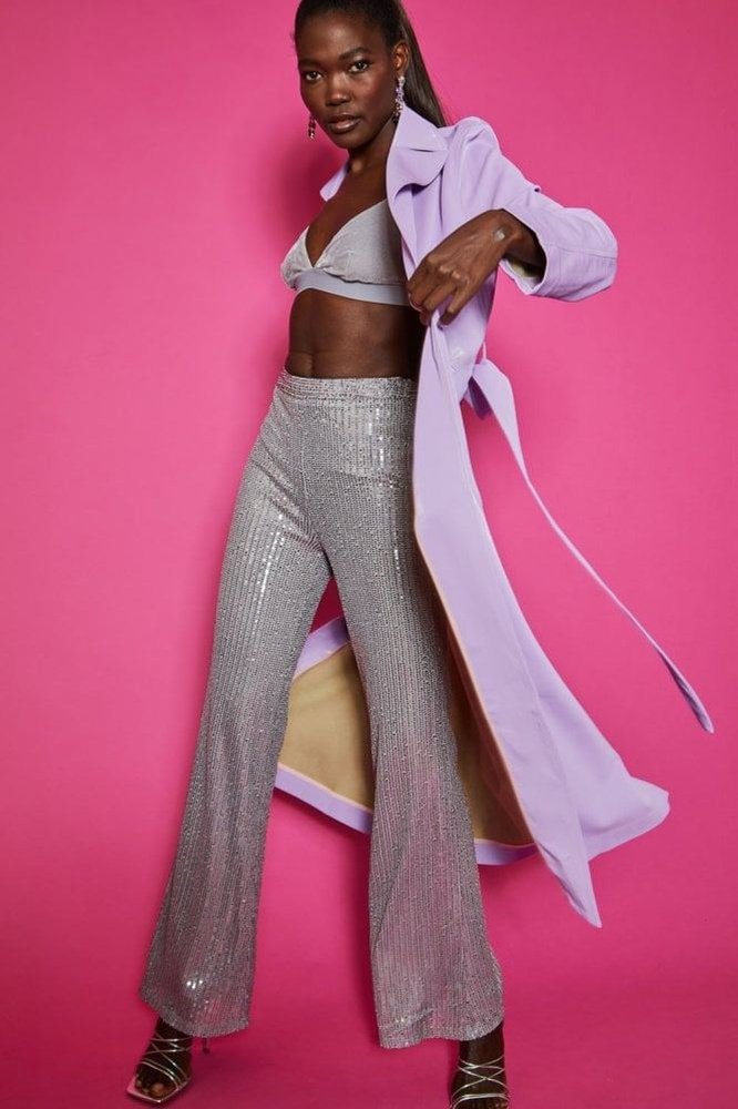 Jayley Lyra Faux Suede Maxi Trench Coat made from Banana Peel - style-heaven