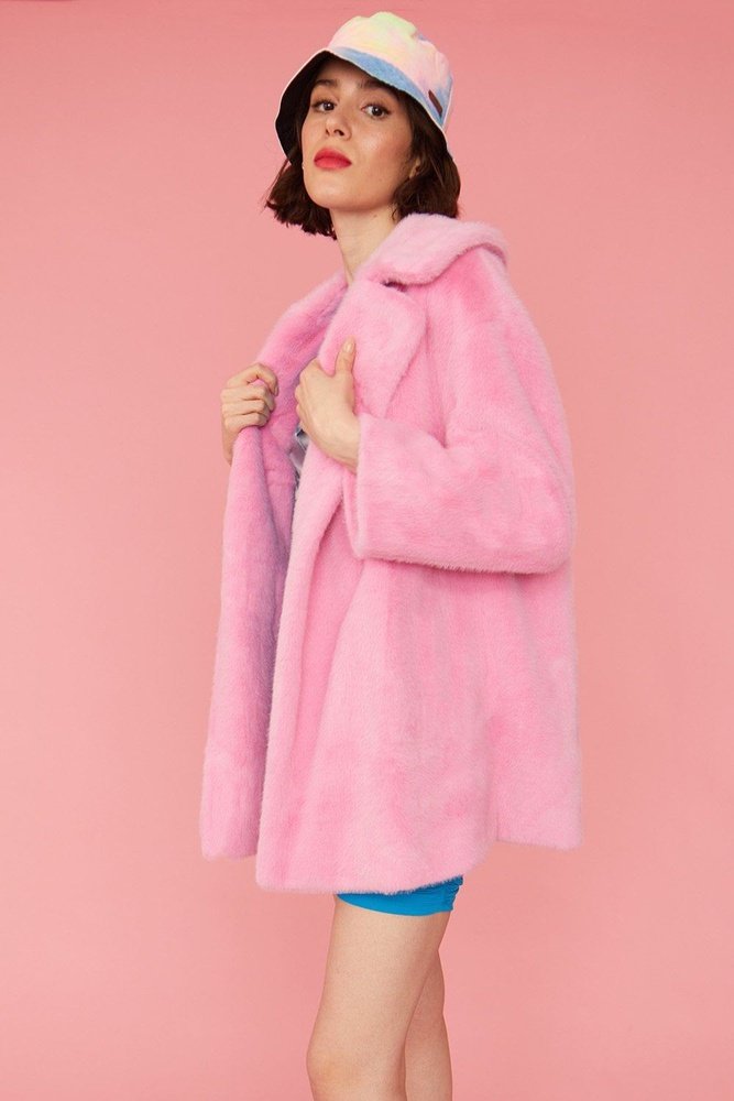 Jayley faux fur duchess midi coat Jayley