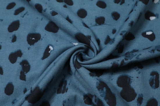 Winter Dottie Print Scarf - Blue