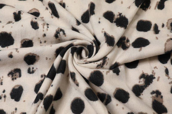 Winter Dottie Print Scarf - Ivory