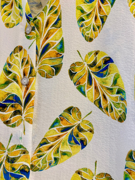 Tropical Puff Sleeve Blouse – One of a Kind