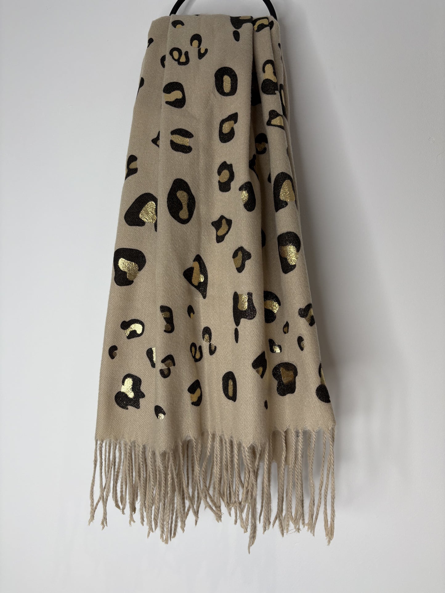 Ivory printed scarf