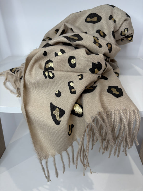 Ivory printed scarf