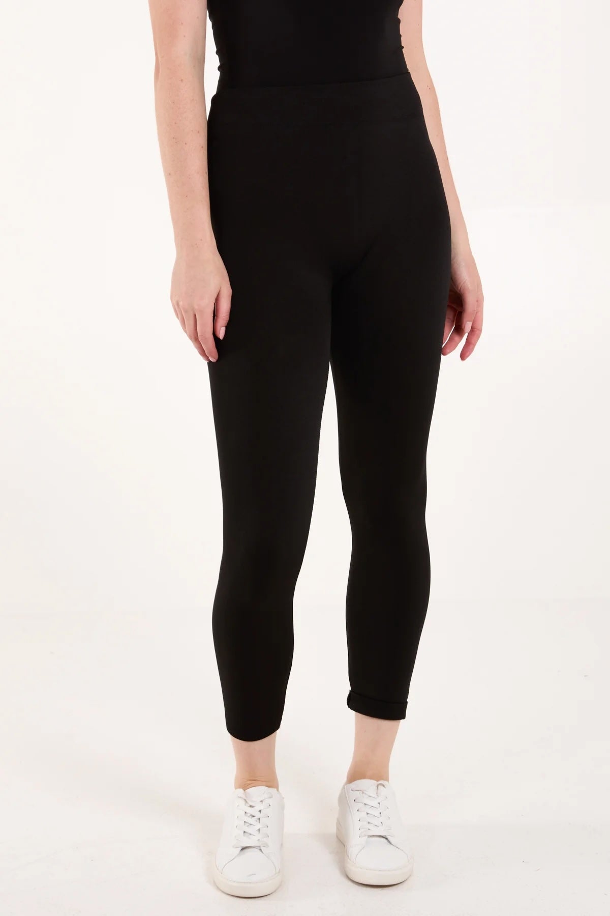 Plain Fleeced Legging - Black