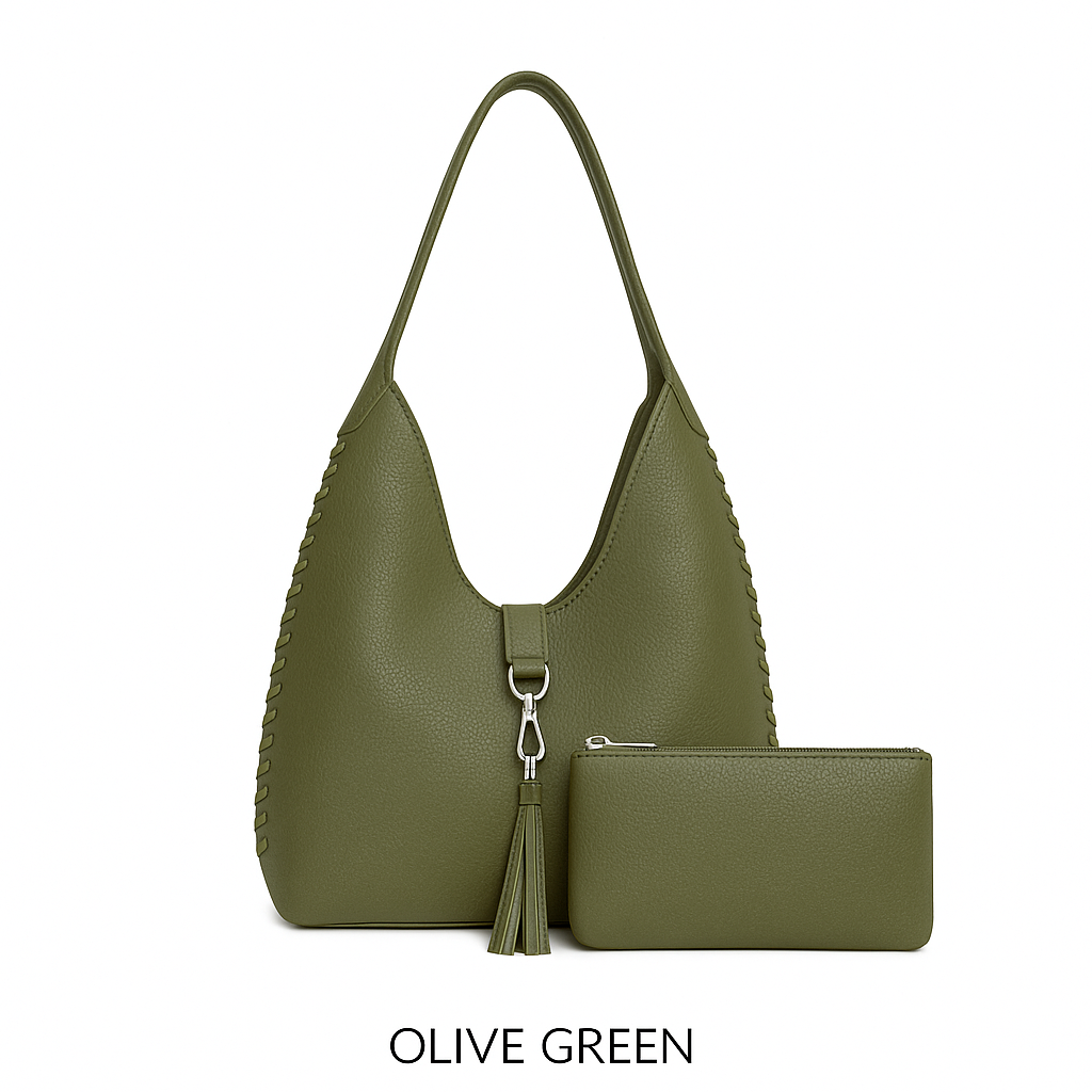 Slouchy Hobo Bag in a Bag - Khaki