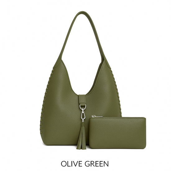 Slouchy Hobo Bag in a Bag - Khaki